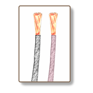 stripped cables