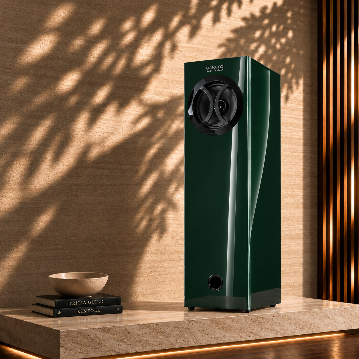 ubsound-f85-British-racing-green-custom-finish-made-in-italy
